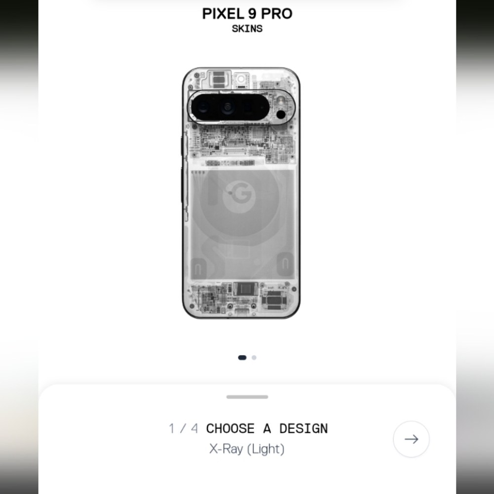 Pixel 9 Pro X-Ray Design Skin Dbrand